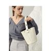 Niche Design Leather Bucket Bag Large Capacity Vegetable Basket Bag Women's 2025 New Summer Shoulder Handbag