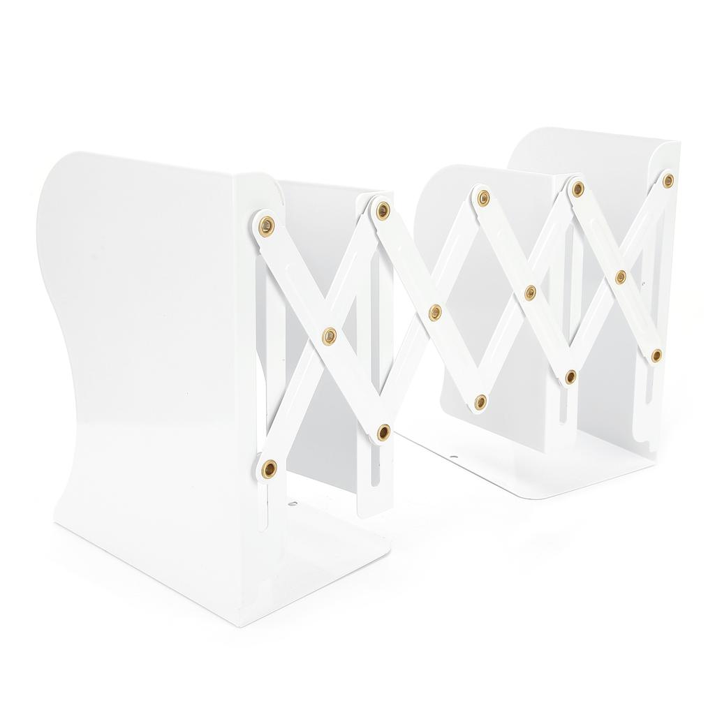 Students Adjustable Bookends Expandable Desktop Book Organizer Holder for Home Office