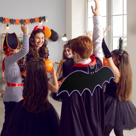 Готические крылья летучей мыши Унисекс на ремешках Крылья ведьмы для нарядной вечеринки на Хэллоуин Крылья летучей мыши дьявола для аксессуаров для костюма для косплея