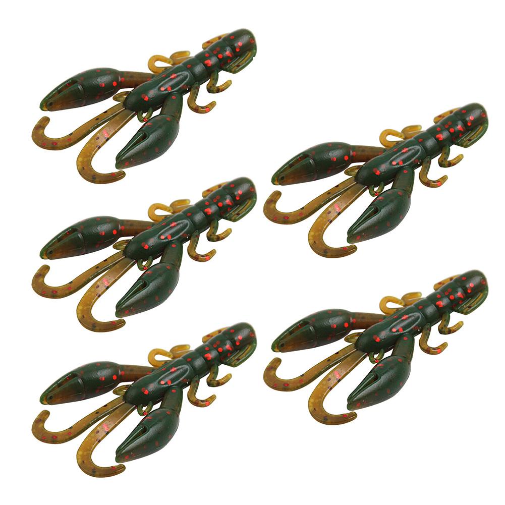 5pcs 5cm Artificial Bait Fishy Smell Fishing Bait Crayfish Soft Fishing Lure Fishing Accessories