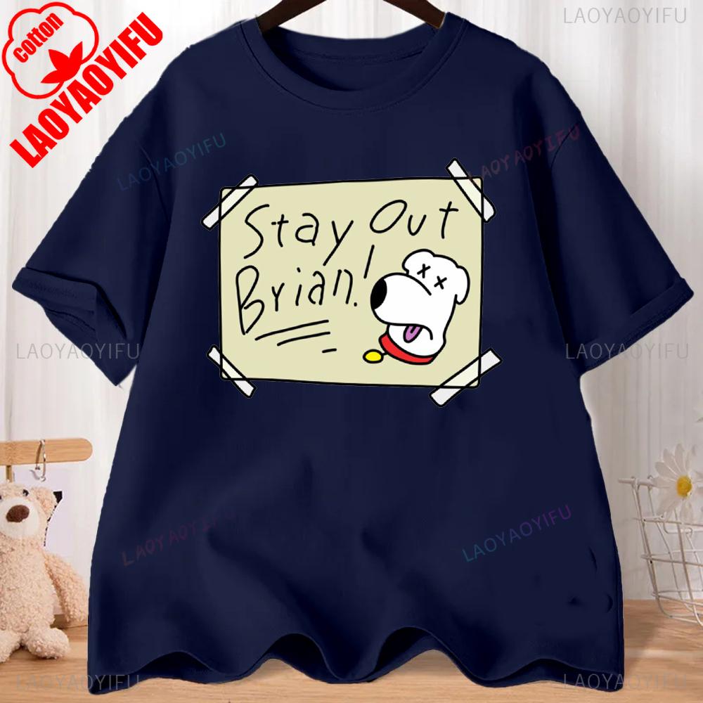FMILY GUY Stewie Tattoo Brian Cartoon FMILY GUY Printed T-shirt for Fitness Training Jogging Outdoor Activities