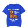 Not To Brag Out of Bed Today Graphic Tshirt Men Funny Sloth T-shirts Harajuku Fashion Y2k Top Hip Hop Men Brand Sloth Tee Shirt