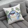 Cute Small Shark Animal Pillow Case For Home Bedroom Car Office Decoration Living Room Sofa Cushion Cover Suitable