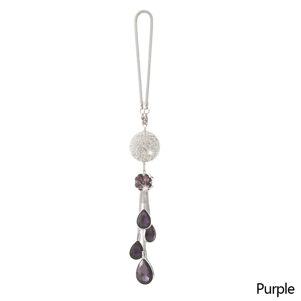 Подвеска на зеркало заднего вида автомобиля, металлический хрустальный шар, бриллиант, декоративная подвеска, подвесные украшения, автомобильные стразы, стиль интерьера