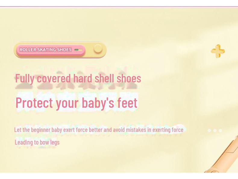 Регулируемые детские роликовые коньки - полный комплект, цветной