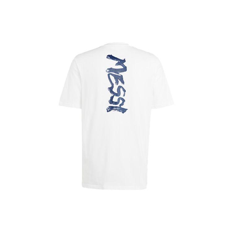 adidas Футболка Messi Football CNY с рисунком, мужская футболка белого цвета HT5196
