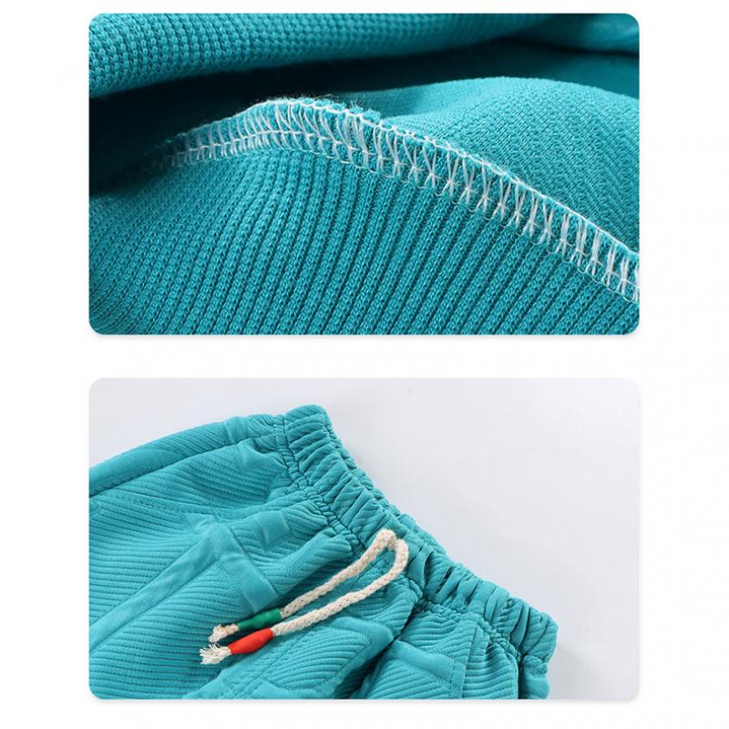 Kids Sporty Tracksuit Set Polyester Long Sleeve Two Piece Outfit Boys Girls Unisex Casual Wear Childrens Jogger Suit