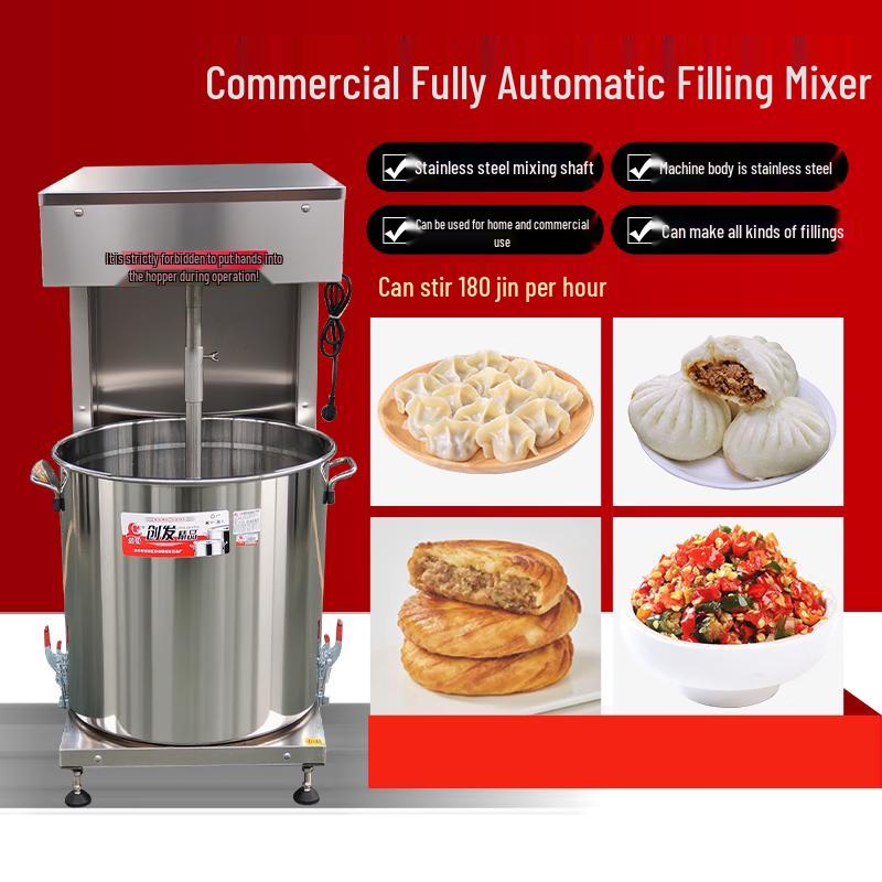 JPHZNB Commercial Automatic Meat and Dough Mixer
