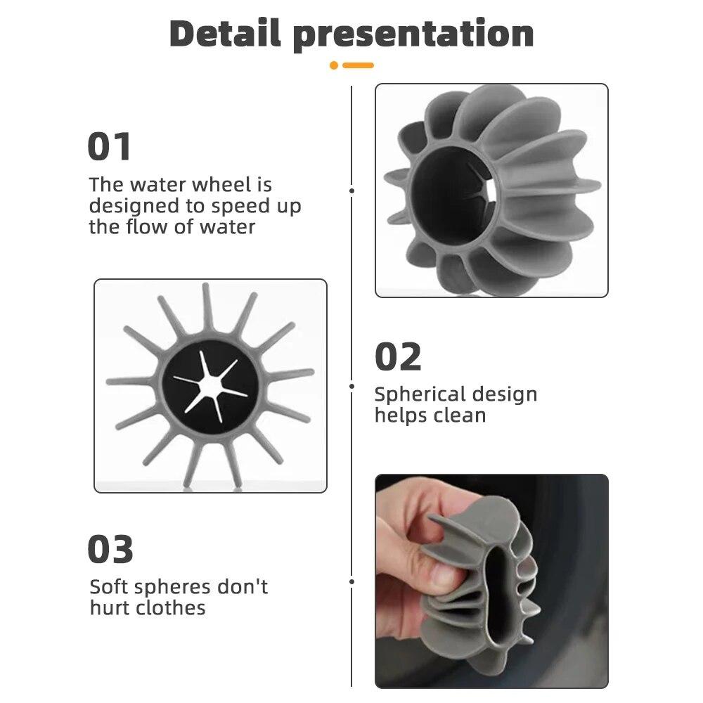 8 шт. силиконовый шарик для стирки, противозапутывающийся лоток, многоразовые инструменты для чистки одежды, стиральная машина, фильтр для удаления шерсти домашних животных