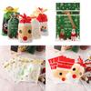 5 шт. праздничные детские лось Санта-Клаус печенье подарочные пакеты на шнурке рождественский декор конфеты упаковка