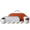 Xunyi Lingxue Coarse Pottery Travel Tea Set