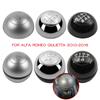 Chrome Silver/Black Gear Shift Knob Cap Cover Shifter Lever Handball Case Cover for Alfa Romeo Giulietta 2011 - 2012 Up Car Accessories