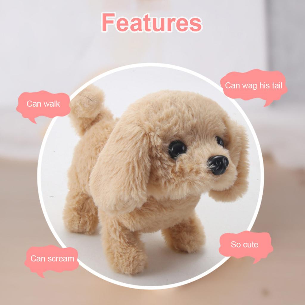 Electric Simulation Dog Plush Husky Twisting Butt Barking Wagging Tail And Shaking Butt Robot Dog Toy