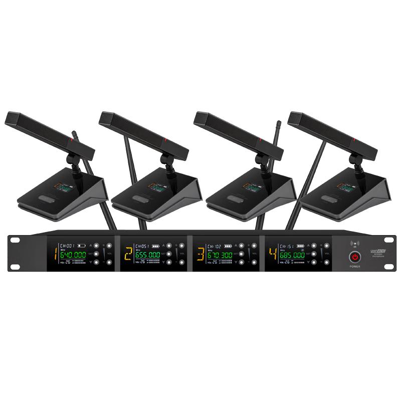 DAIPU Беспроводная профессиональная система микрофонов для конференций UHF (Китайская версия)