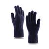 Gloves Men's Autumn and Winter Velvet Thickened Cycling Knitted Finger-split Cold-proof Warm Five-finger Gloves