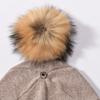 New bronzing elk head big back head wool blend soft men's and women's knitted hat double layer warm Christmas leisure