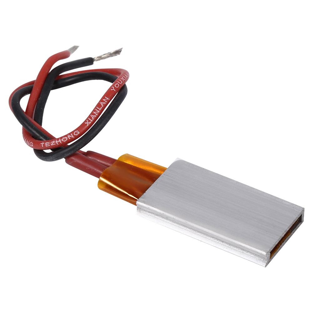 AC/DC 12V Thermostatic Aluminum Shell Ceramic Heating Plate Constant Temperature Heater 220 Celsius