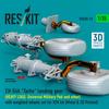 Reskit 1/35 scale CH-54A Tarhe Landing Gear (Parked, Fully Loaded) (for ICM) Plastic Model Kit Parts RSKU35-0076 (Airplane)