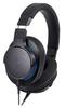 Audio Technica BK Headphones Wired Portable High Resolution Sound Source Compatible SoundReality Black ATH-MSR7b