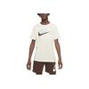 Nike Sportswear Logo Casual Short Sleeve T-Shirt Kids Tops Beige AR5252-113