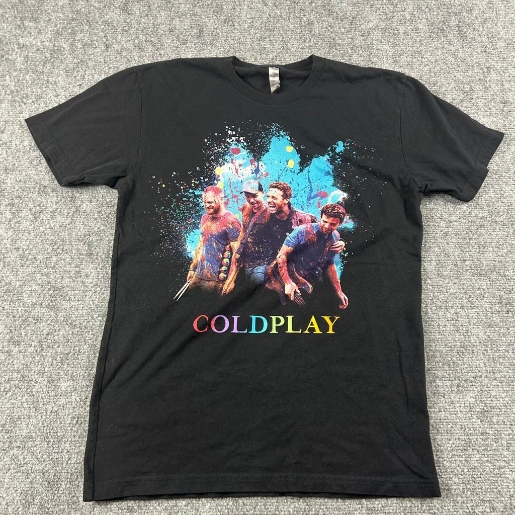 Coldplay Concert T-Shirt Mens Small Black 2017 A Head Full of Dreams Tour Unisex T-Shirt