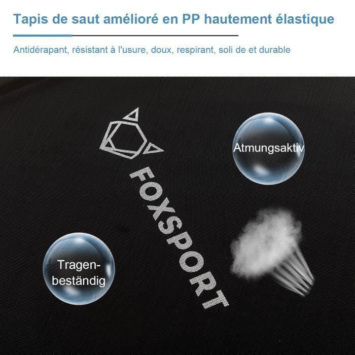 FOXSPORT Trampoline Enfants, Avec Panier De Basket-ball, Coussin Rebondissant, Protection Des Bords, À Partir De 2 Ans – Rose