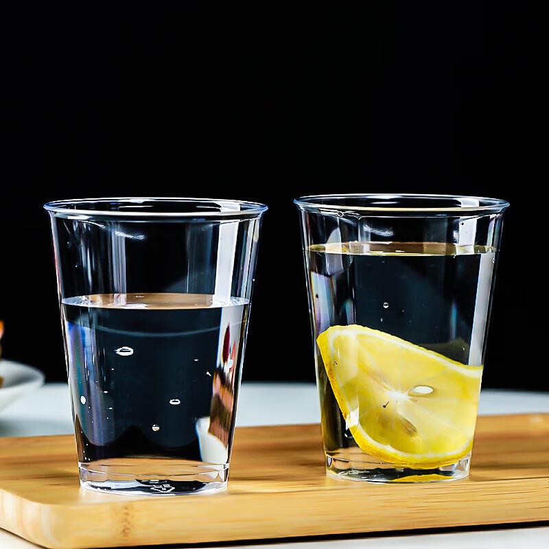 Fang Cao Di Disposable Hard Plastic Cups, 300ml, 100 Count