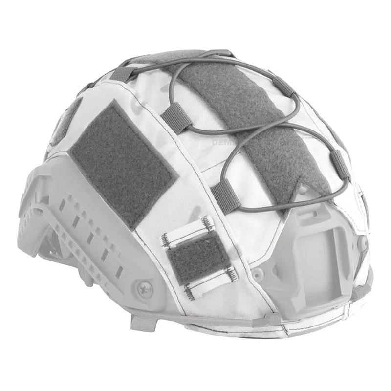 Airsoft Helmet Cover Camouflage Tactical FAST Helmet Cloth Hunting Shooting Helmet Accessories with Elastic CordSpeed Sensors 6