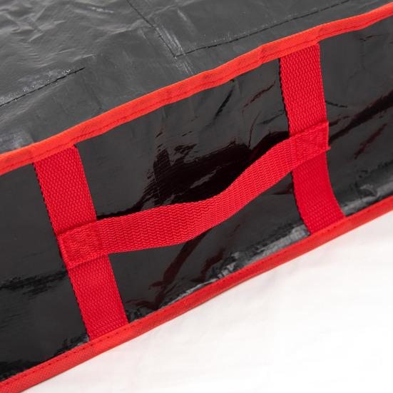 Сумка для хранения рождественской елки с усиленной ручкой, застежкой-молнией, большой вместимости, водонепроницаемый складной органайзер для рождественской елки