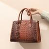 Retro Fashion Shoulder Bag Urban Simple Large Capacity Handbag Crocodile Print Women's Crossbody Bag