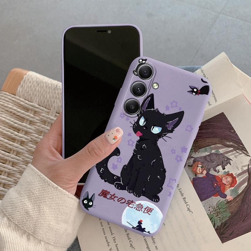Чехол для телефона с рисунком Тоторо для iPhone Samsung A55 S24 FE S25 M35 Xiaomi Redmi Note 13 Pro 14C Huawei Honor Realme, противоударный матовый чехол с защитой от царапин