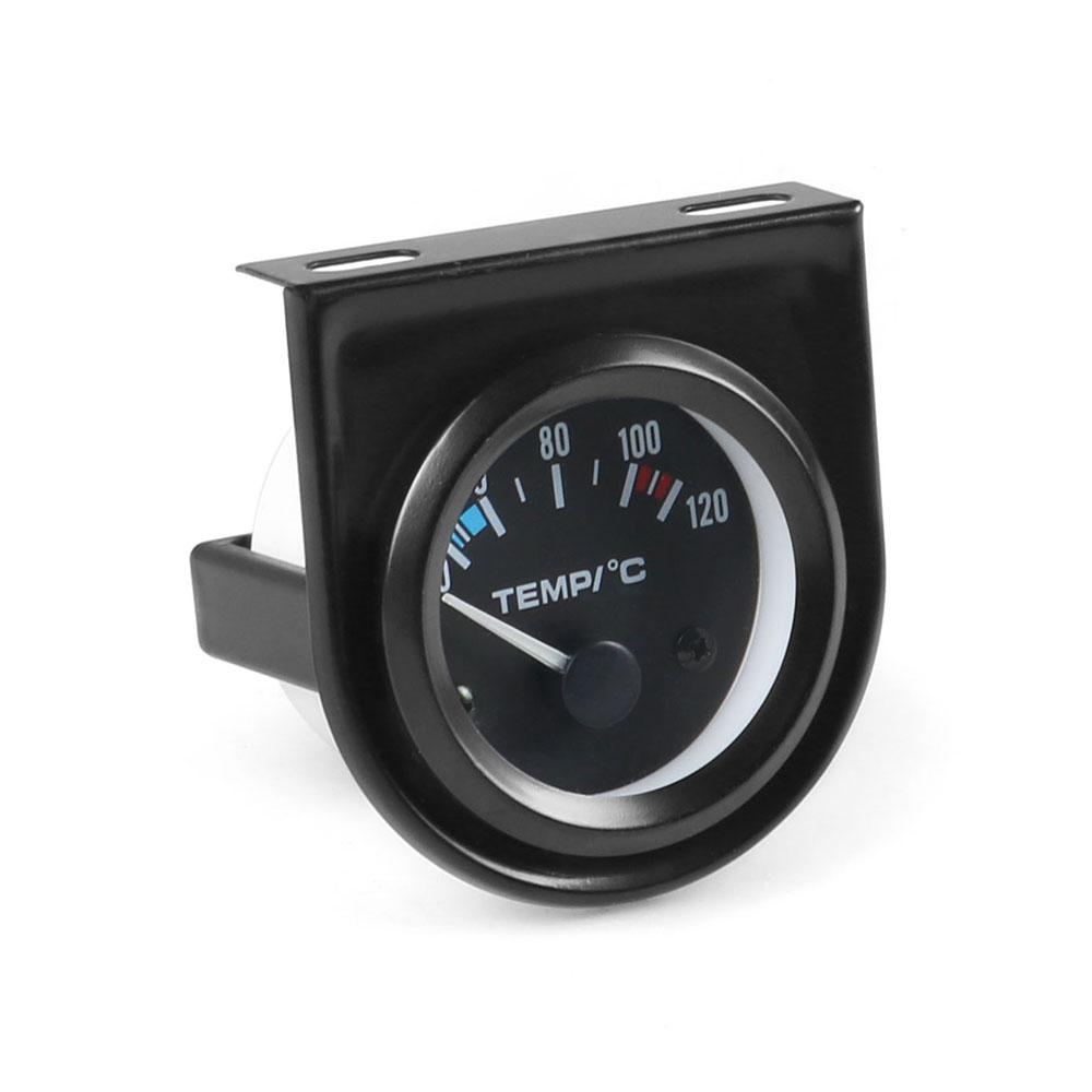 2 "52 мм Датчик температуры воды 40-120C Указатель Автоматический датчик температуры воды Белый светодиодный автомобильный счетчик