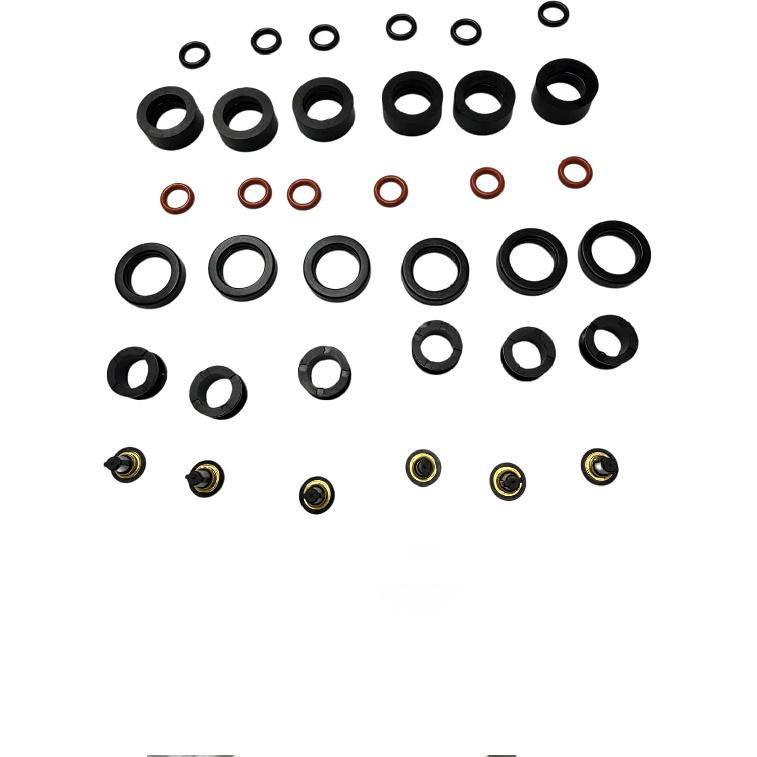 Fuel Injector Service Repair O-ring Filter Seal Set | Retainers Pintle Caps Fit ODYSSEY PILOT MDX TL CL V6 FJ490