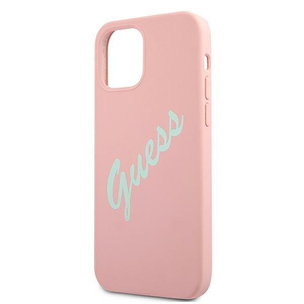 Guess Guhcp12Slsvspg Iphone 12 Mini5,4 Różowo Zielony/Green Pink Hardcase Silicone Vintage