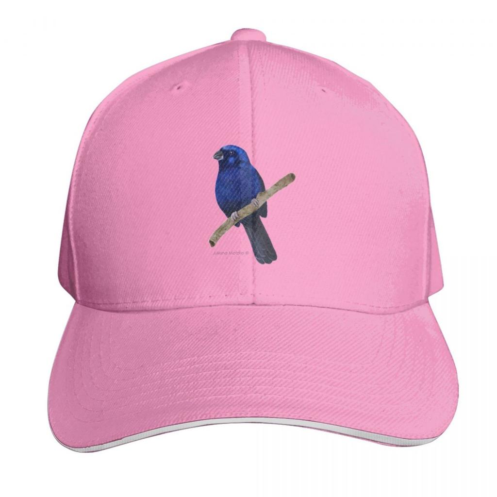 Ultramarine Grosbeak bird Baseball Cap Custom Cap Golf Hat Horse Hat summer hat Caps Women Unisexs