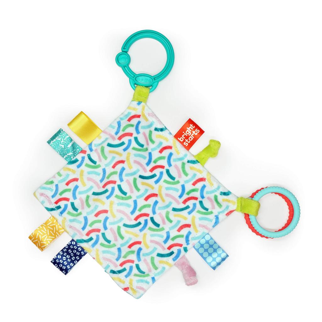 Bright Starts Crinkly Cloth Toy Fingertip Development Stroller Fingertip Fabric Hand 12619 [Ages 0+] Toy, Play, Play,