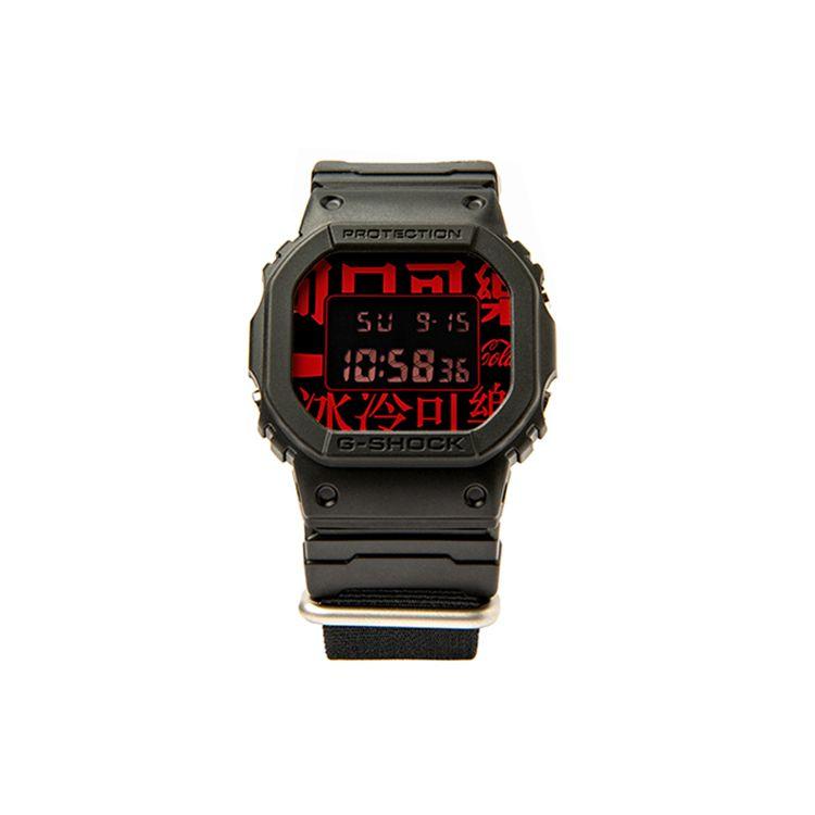 Casio G-Squad Series 200M Waterproof Casual Versatile Quartz Movement Resin Strap Watch Men watches Black DW-5600COCA19-1PRC