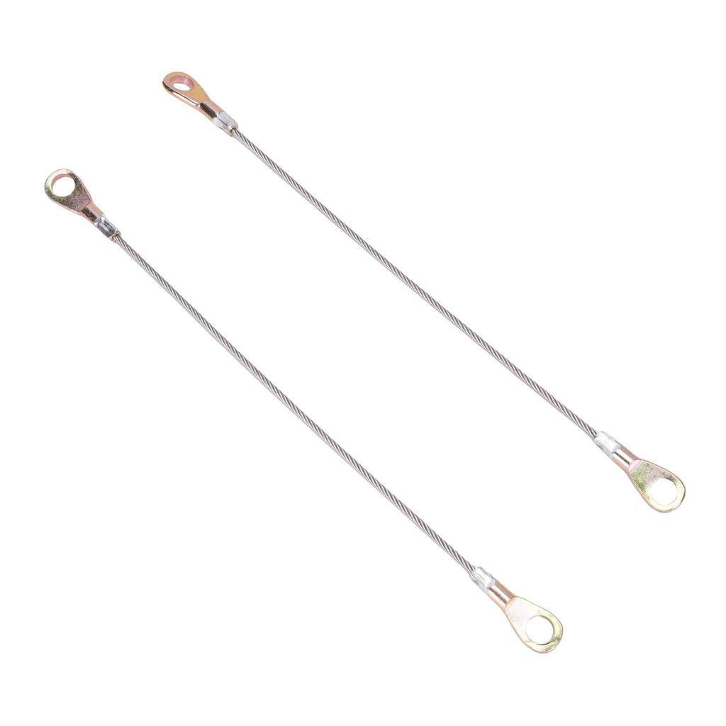 2 шт. 10,6 дюйма Трос задней двери с крюком Трос из нержавеющей стали Автомобильный трос задней двери Замена для Mule 3000 3010 3020