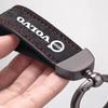 Sudue Keyring Car Leather Keychain Pendant For Volvo V50 XC60 V40 XC90 S60 XC40 V60 V70 S90 Olestar AWD T6 Auto Accessories