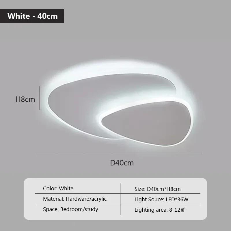 Современный светодиодный белый потолочный светильник для гостиной, спальни, кабинета, кухни, потолочная люстра, украшение для дома, осветительное приспособление