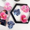 Hot Selling French Style Elegant Orchid Fabric Hair Clip Girls Colorful Floral Hair Clamp Accessory