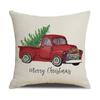 Sofa Home Decor Red Truck Deer Chair Pillow Cover Cushion Cover Pillowcase Christmas