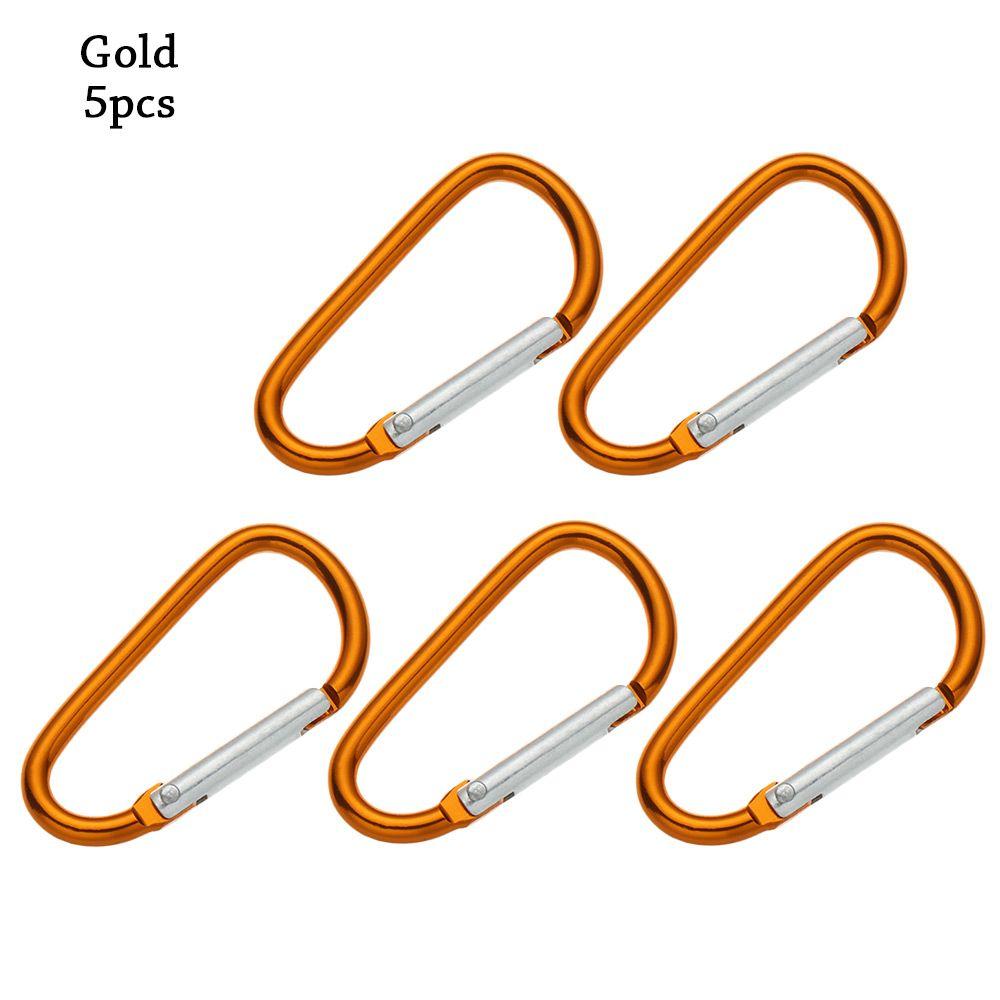 Safety Multicolor Aluminium Camping Hiking Hook Buckle Keychain Climbing Button Alloy Carabiner