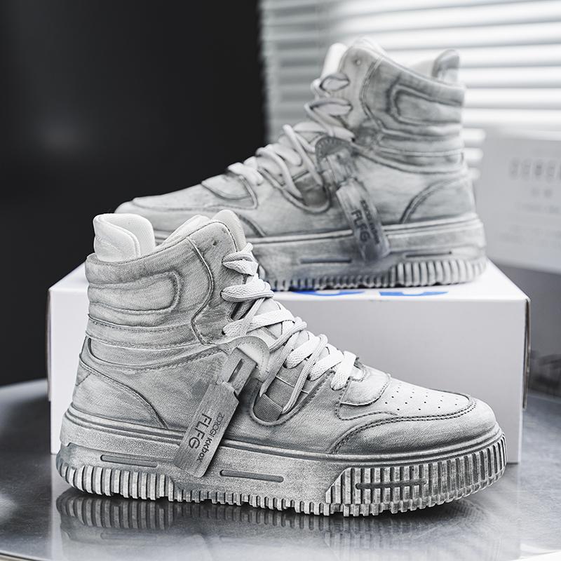 2024 Осень/Зима Основные Новые Товары Высокая Ганг Пара Стиль Гонконг Винтаж Модные Туфли, Студенческие Бордовые Туфли