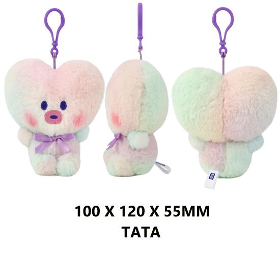 BT21 Брелок для ключей с куклой Минини Радуга