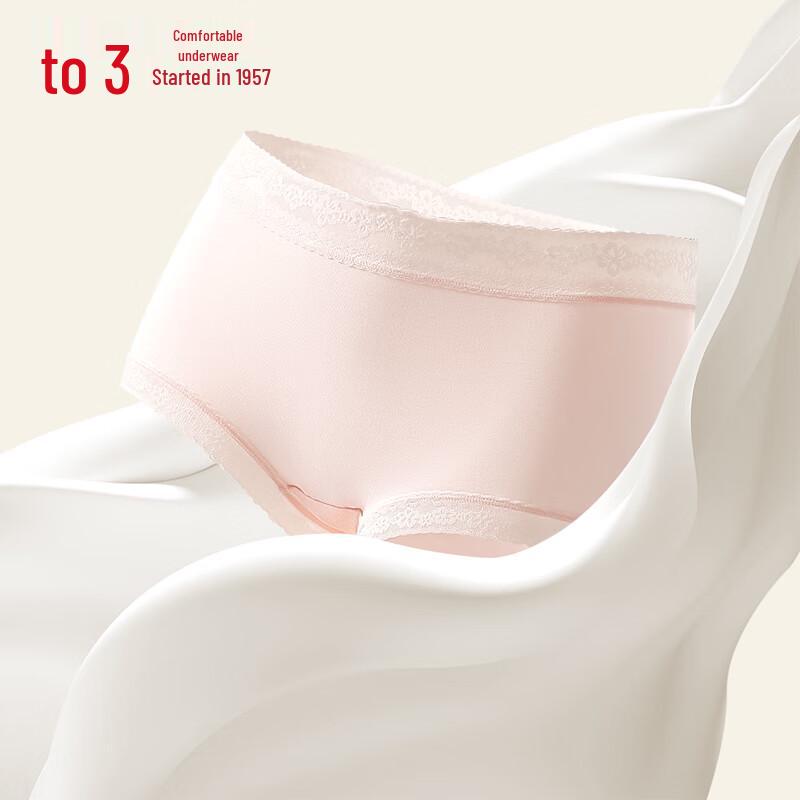 Red Bean Women's 7A Antibacterial Modal Lace Briefs 3-Pack