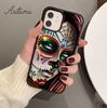 Mexican Skull Girl tattooed Art Phone Case for iPhone 17 Air 15 16 16e 11 12 13 14 Pro Max Plus Cover coque Fundas