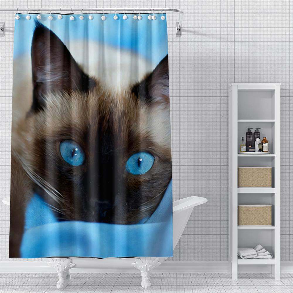 Домашние шторки для душа для ванной комнаты Пейзаж животные водонепроницаемая ткань шторы для ванной современные шторки для душа 180x200 240x200