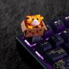 Милые Кошачьи Смоляные Кейкапы Персонализированные Совместимые с Cross Switch для Механической Клавиатуры DIY Запасные Аксессуары
