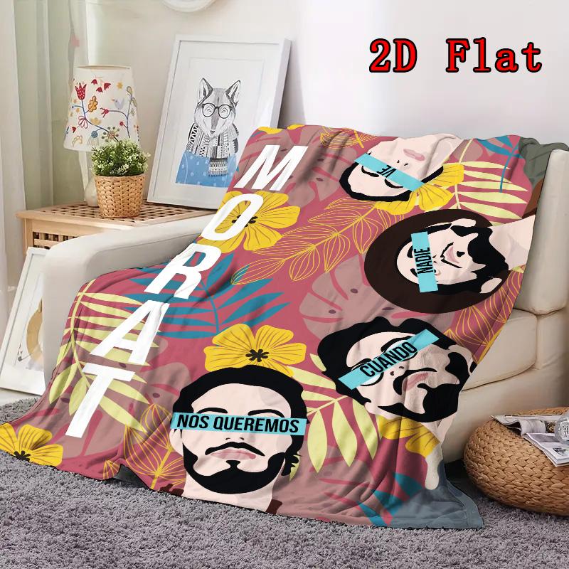 Morat 2D Flat Pattern Flannel Blanket High quality All Seasons Warmth and Comfort Perfect for Christmas Gifts.SMT0917111